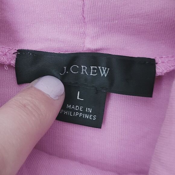 J.Crew Long Sleeve Tissue Turtleneck in Light Purple Pink Size Large - Picture 2 of 5